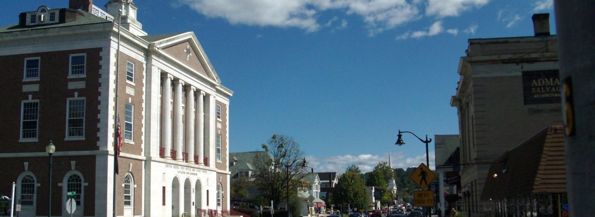 Post office building in downtown Littleton